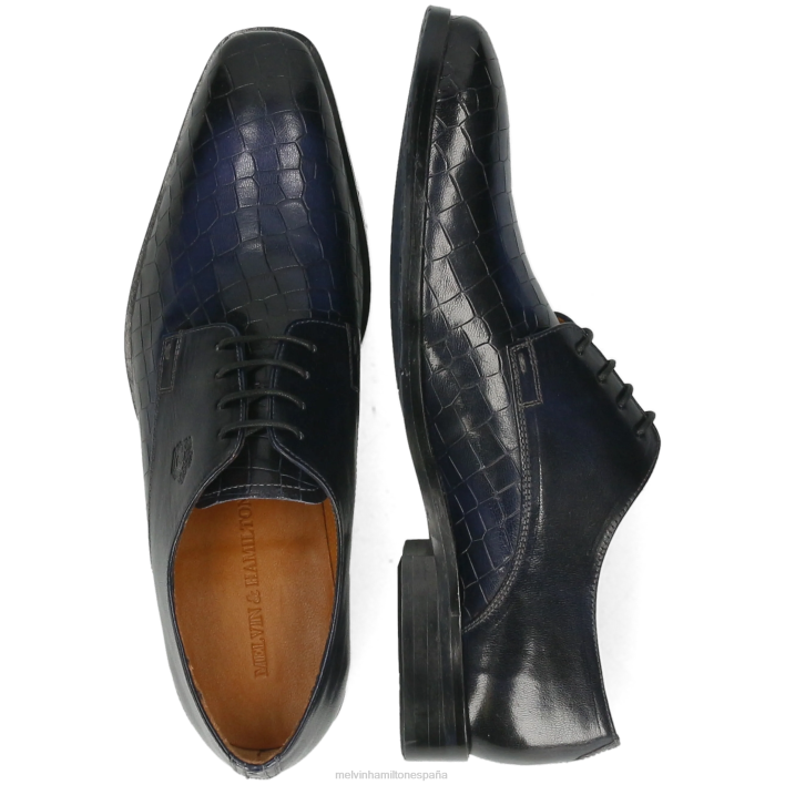 Flynn 1 hombres Melvin & Hamilton azul JRT4537 zapatos derby