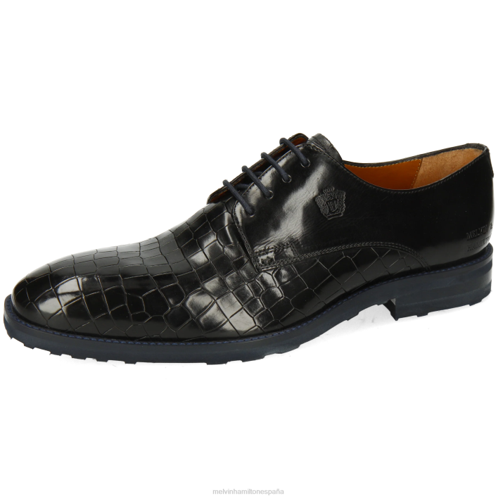 Flynn 1 hombres Melvin & Hamilton negro JRT4377 zapatos derby