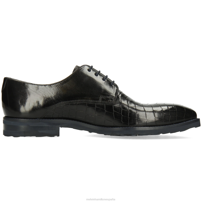 Flynn 1 hombres Melvin & Hamilton negro JRT4377 zapatos derby