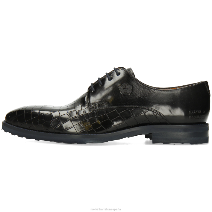 Flynn 1 hombres Melvin & Hamilton negro JRT4377 zapatos derby
