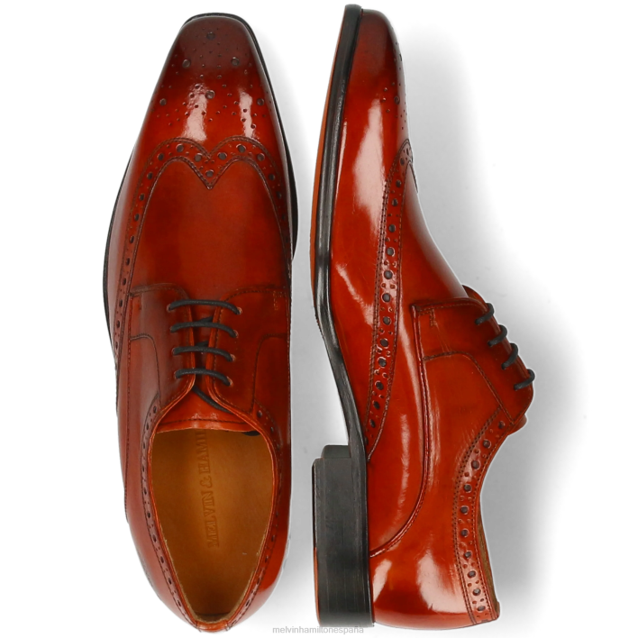 Luis 3 hombres Melvin & Hamilton naranja JRT4457 zapatos derby