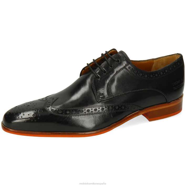 Luis 3 hombres Melvin & Hamilton negro JRT4471 zapatos derby
