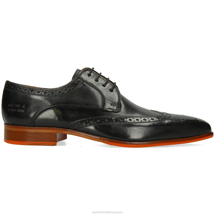 Luis 3 hombres Melvin & Hamilton negro JRT4471 zapatos derby