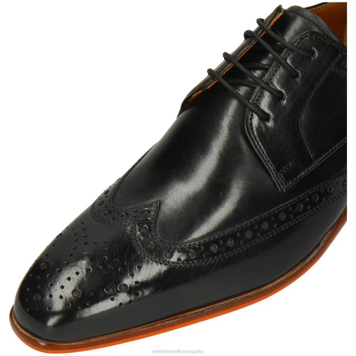 Luis 3 hombres Melvin & Hamilton negro JRT4471 zapatos derby