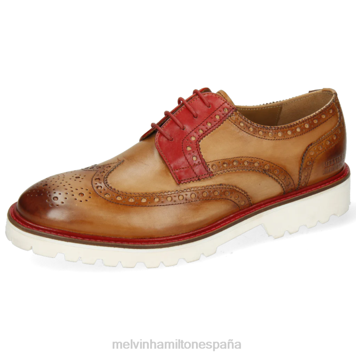 Mateo 33 hombres Melvin & Hamilton marrón claro JRT4538 zapatos derby
