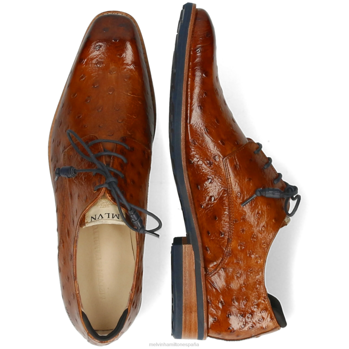 Ryder 1 hombres Melvin & Hamilton marrón JRT4357 zapatos derby