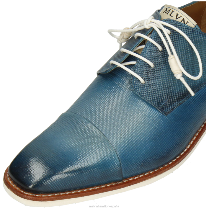 Ryder 3 hombres Melvin & Hamilton azul JRT4510 zapatos derby