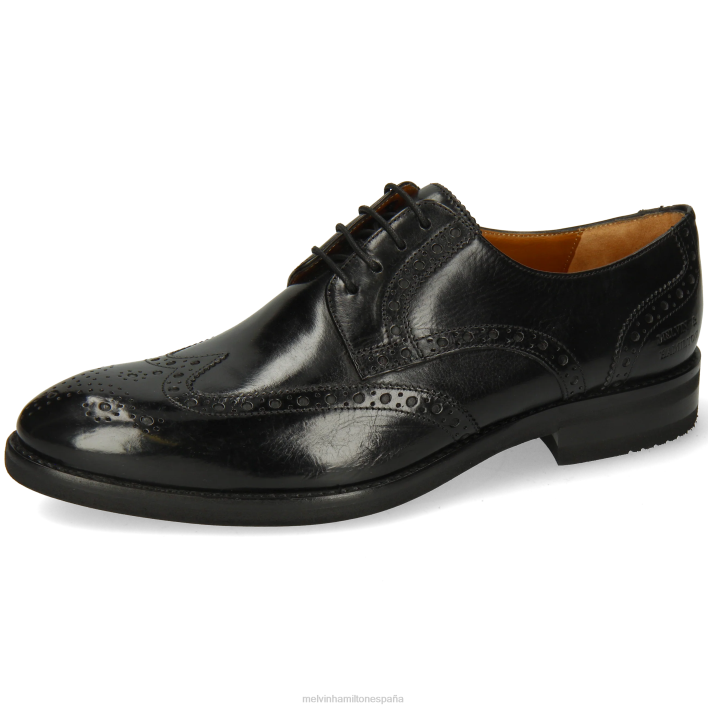 bobby 5 hombres Melvin & Hamilton negro JRT4382 zapatos derby