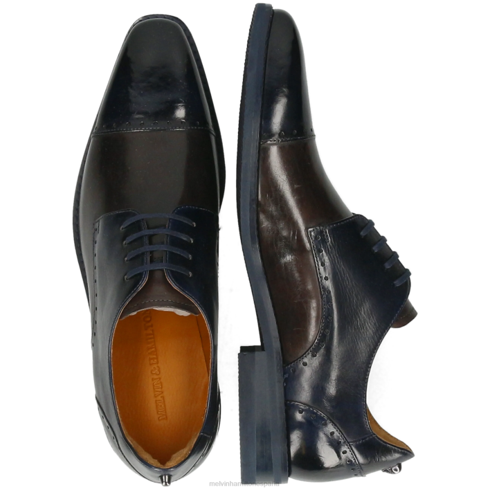dave 1 hombres Melvin & Hamilton gris JRT4499 zapatos derby