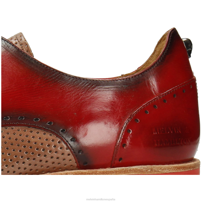 dave 1 hombres Melvin & Hamilton rojo JRT4513 zapatos derby