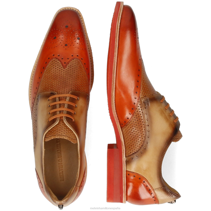 dave 2 hombres Melvin & Hamilton multi JRT4508 zapatos derby