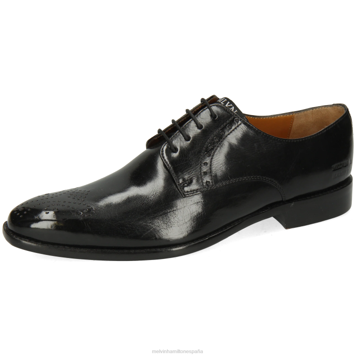 dylan 1 hombres Melvin & Hamilton negro JRT4448 zapatos derby