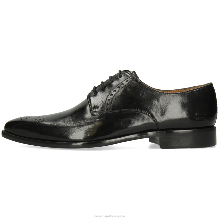 dylan 1 hombres Melvin & Hamilton negro JRT4448 zapatos derby