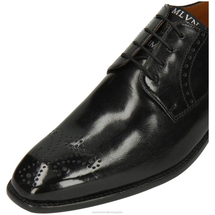 dylan 1 hombres Melvin & Hamilton negro JRT4448 zapatos derby