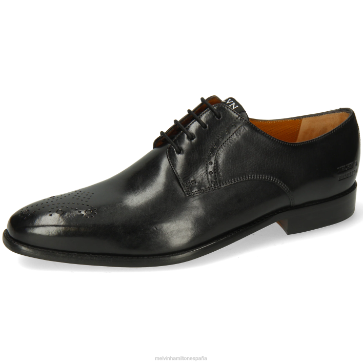 dylan 1 hombres Melvin & Hamilton negro JRT4458 zapatos derby