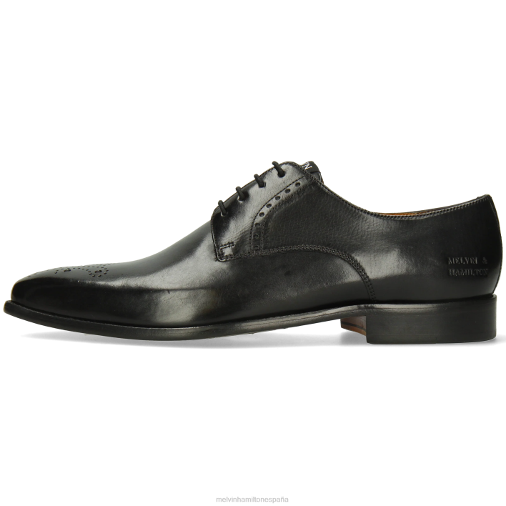 dylan 1 hombres Melvin & Hamilton negro JRT4458 zapatos derby