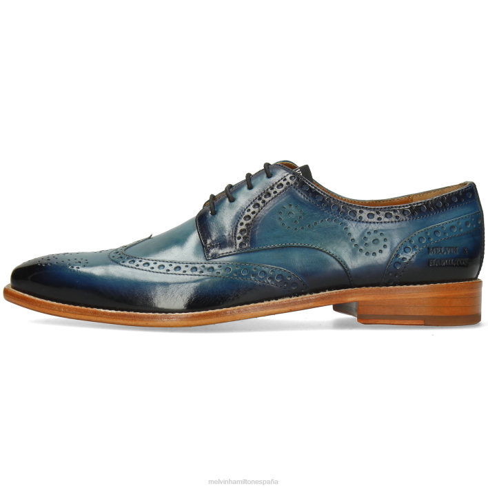 dylan 2 hombres Melvin & Hamilton azul JRT4483 zapatos derby