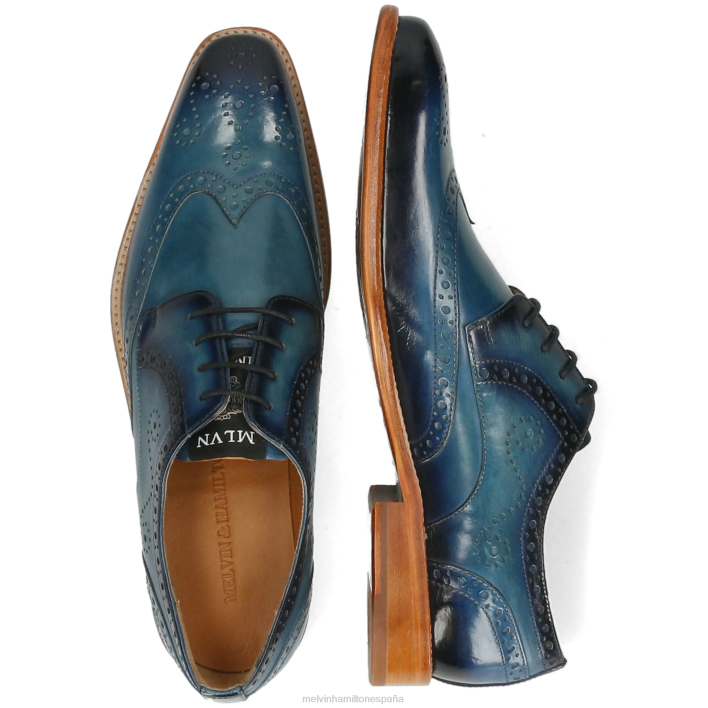 dylan 2 hombres Melvin & Hamilton azul JRT4483 zapatos derby