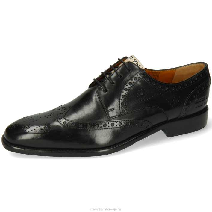 dylan 2 hombres Melvin & Hamilton negro JRT4437 zapatos derby