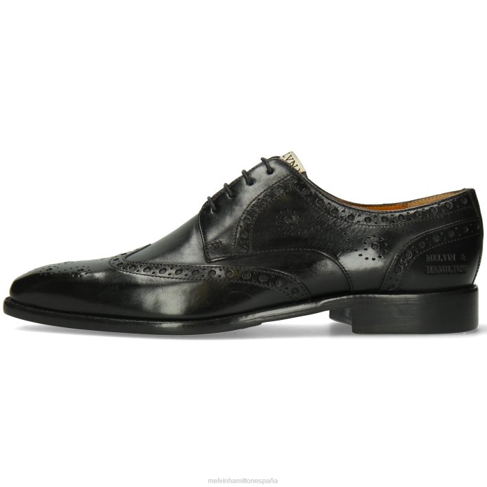 dylan 2 hombres Melvin & Hamilton negro JRT4437 zapatos derby