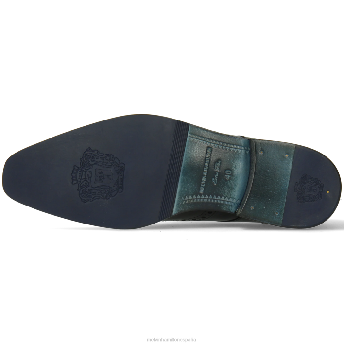 dylan 2 hombres Melvin & Hamilton negro JRT4437 zapatos derby