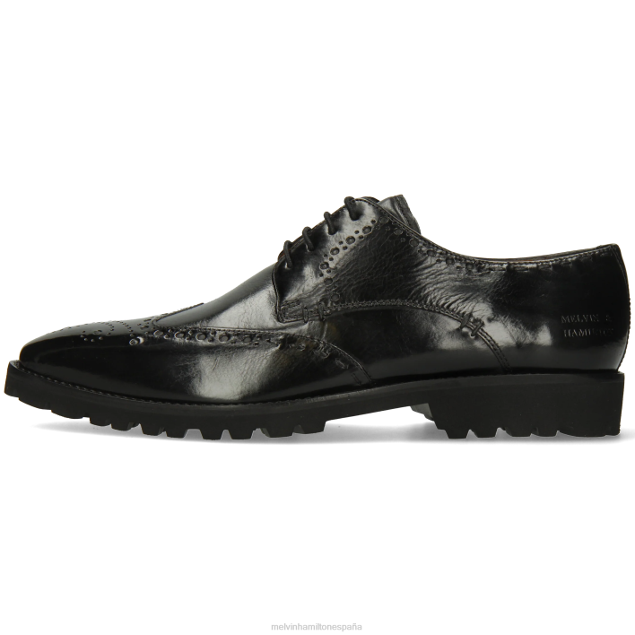 emilio 10 hombres Melvin & Hamilton negro JRT4383 zapatos derby