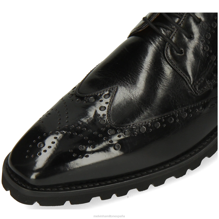emilio 10 hombres Melvin & Hamilton negro JRT4383 zapatos derby