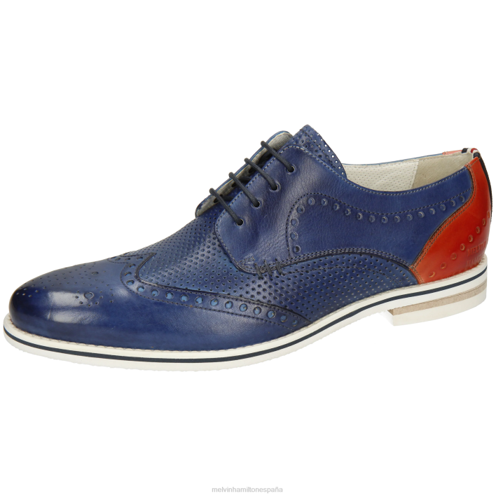 escocés 2 hombres Melvin & Hamilton azul JRT4512 zapatos derby