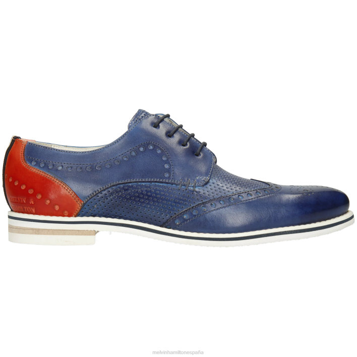 escocés 2 hombres Melvin & Hamilton azul JRT4512 zapatos derby