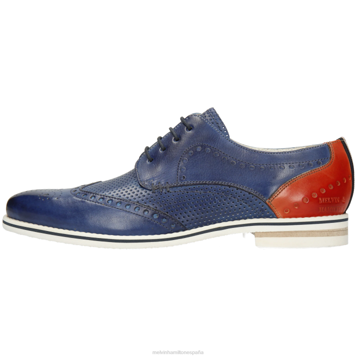 escocés 2 hombres Melvin & Hamilton azul JRT4512 zapatos derby
