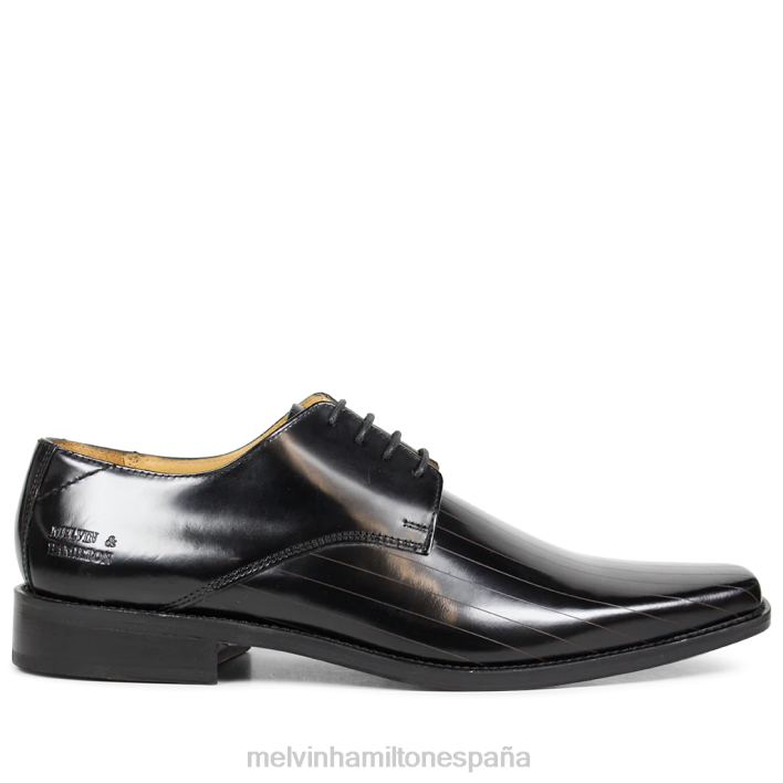 franco 9 hombres Melvin & Hamilton negro JRT4555 zapatos derby