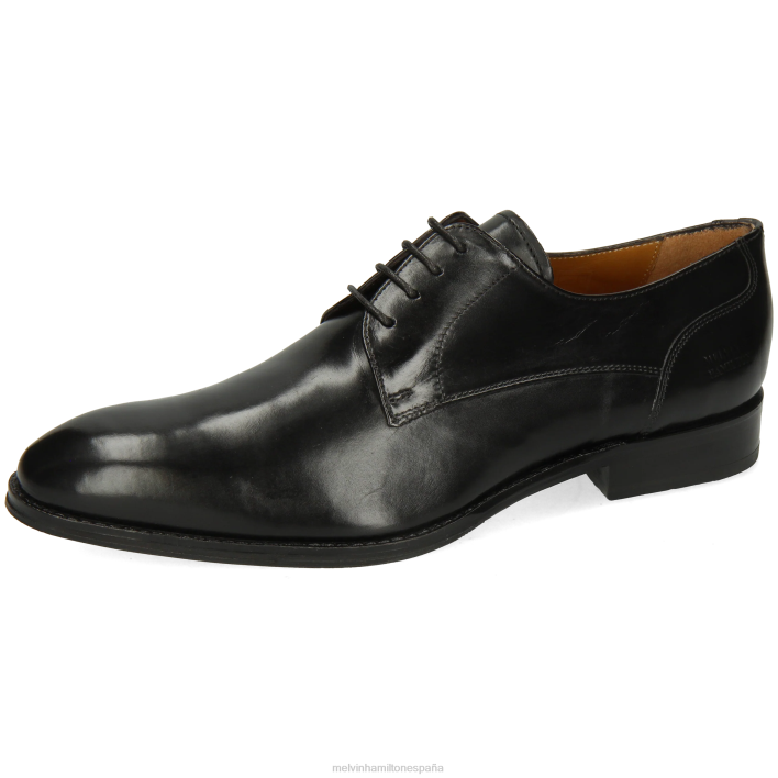 kane 2 hombres Melvin & Hamilton negro JRT4361 zapatos derby