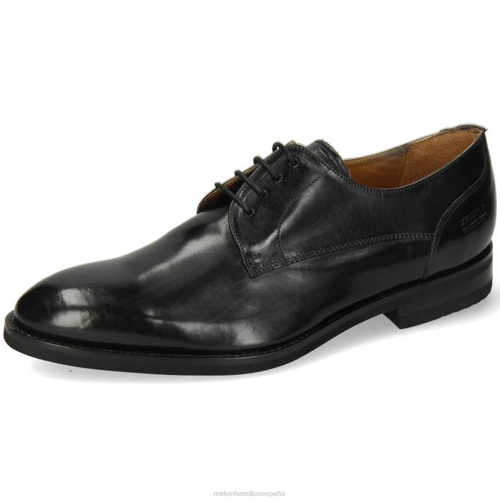 kane 2 hombres Melvin & Hamilton negro JRT4423 zapatos derby