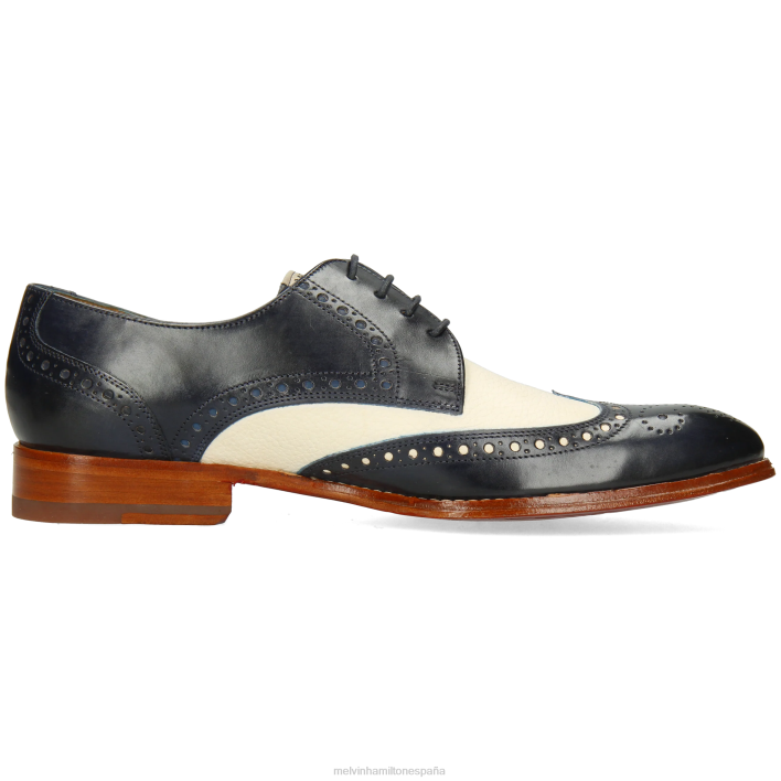 kane 5 hombres Melvin & Hamilton azul JRT4440 zapatos derby