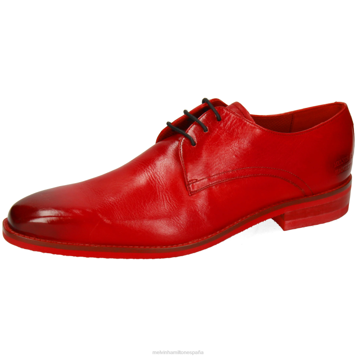 lanza 24 hombres Melvin & Hamilton rojo JRT4399 zapatos derby