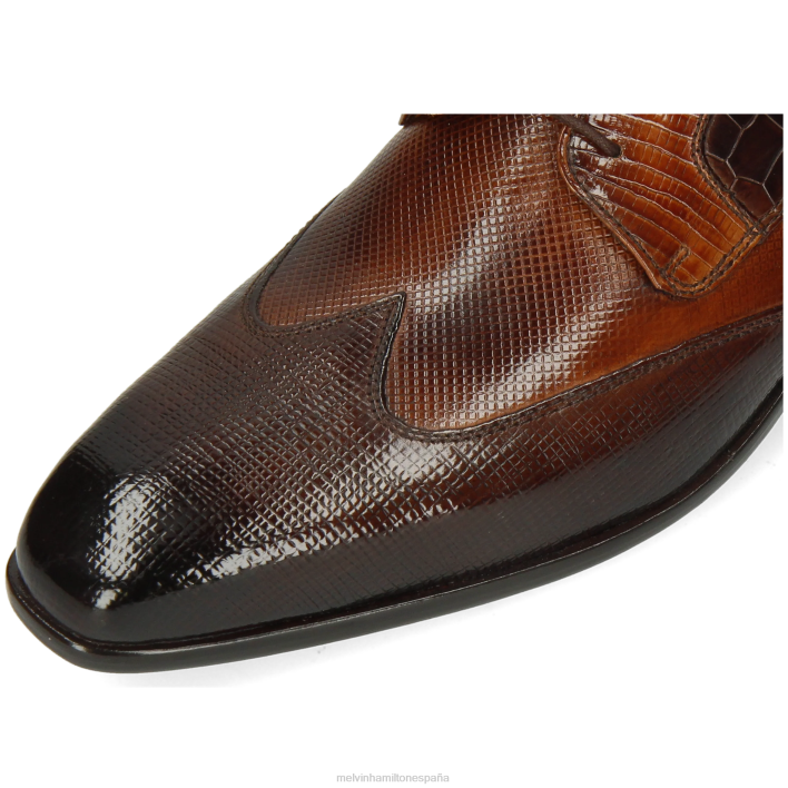 lanza 9 hombres Melvin & Hamilton marrón JRT4433 zapatos derby