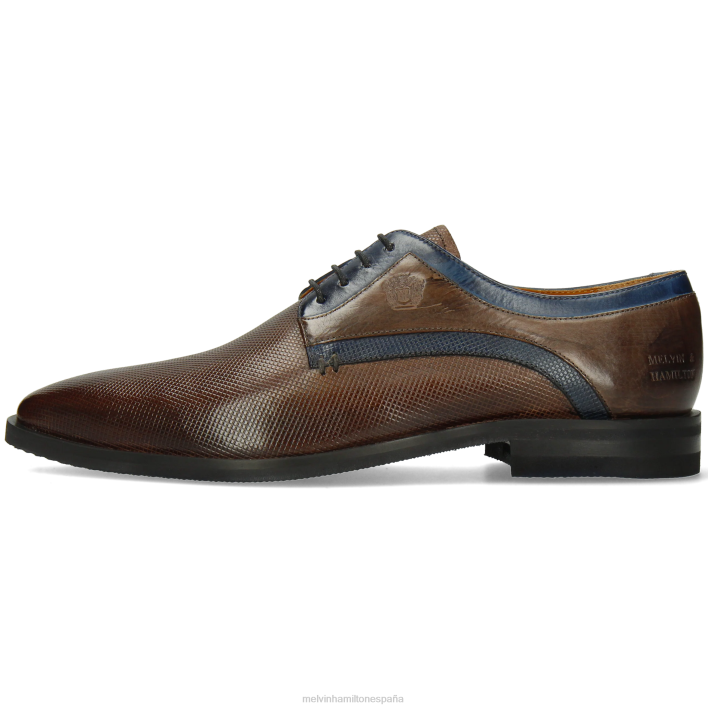 Álex 10 hombres Melvin & Hamilton gris JRT4447 zapatos derby
