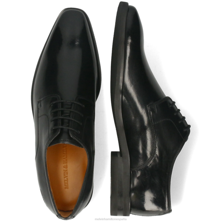 Álex 1 hombres Melvin & Hamilton negro JRT4381 zapatos derby