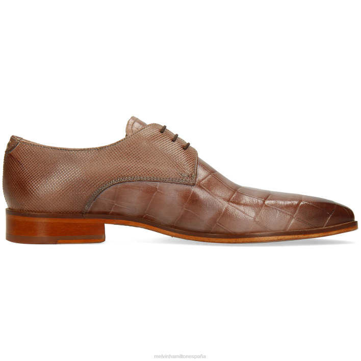 luis 13 hombres Melvin & Hamilton gris pardo JRT4489 zapatos derby
