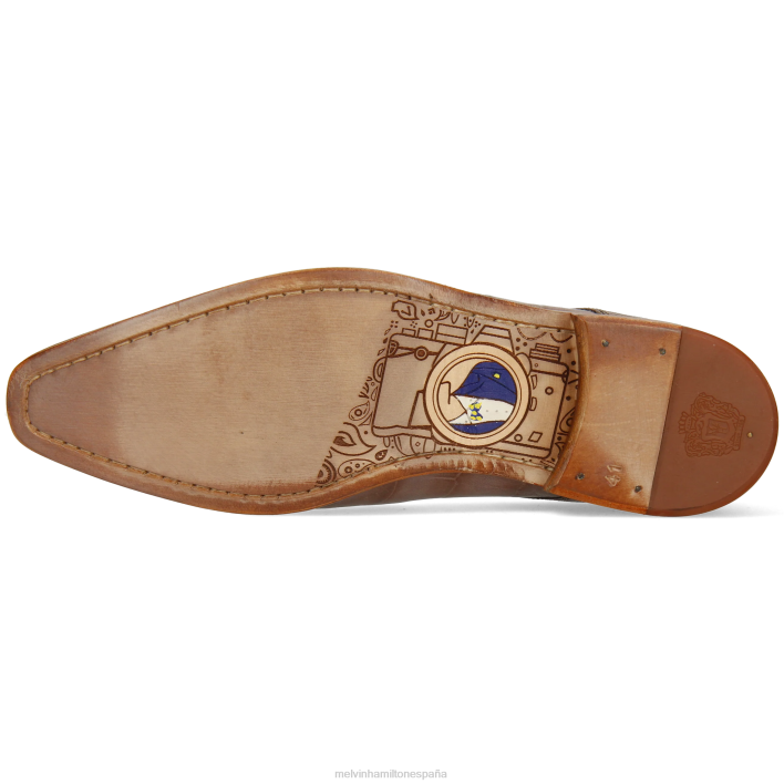 luis 13 hombres Melvin & Hamilton gris pardo JRT4489 zapatos derby