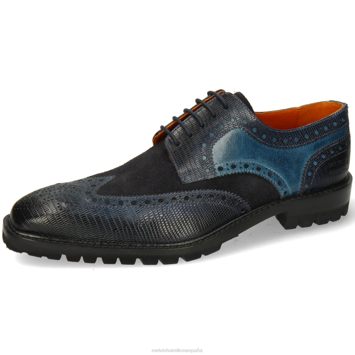 marvin 1 hombres Melvin & Hamilton azul JRT4379 zapatos derby