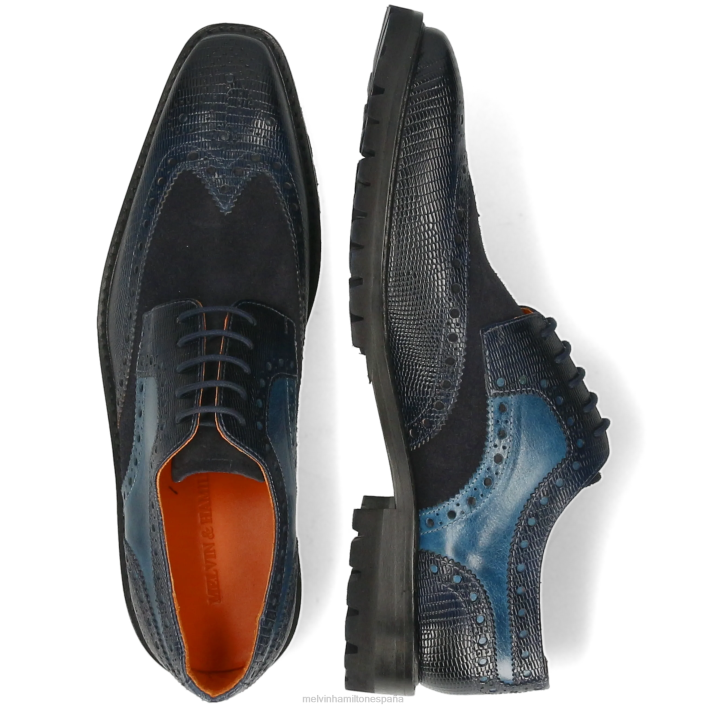 marvin 1 hombres Melvin & Hamilton azul JRT4379 zapatos derby