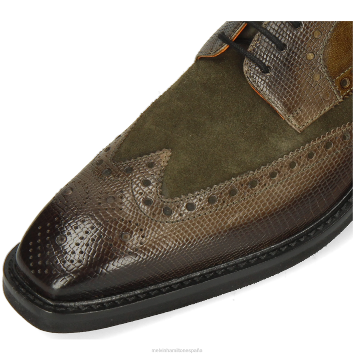 marvin 1 hombres Melvin & Hamilton verde JRT4388 zapatos derby