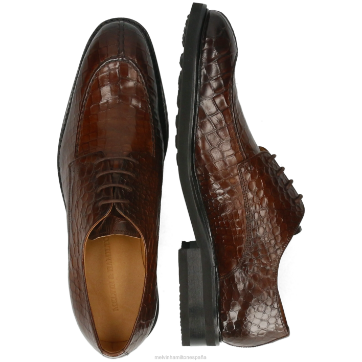 parque 1 hombres Melvin & Hamilton marrón JRT4413 zapatos derby