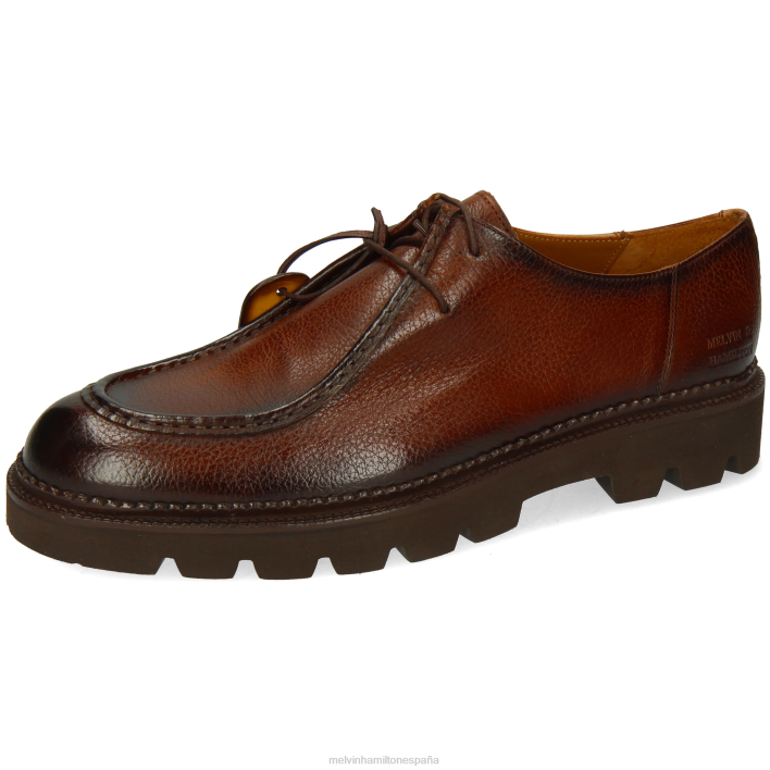 perforar 10 hombres Melvin & Hamilton marrón JRT4416 zapatos derby