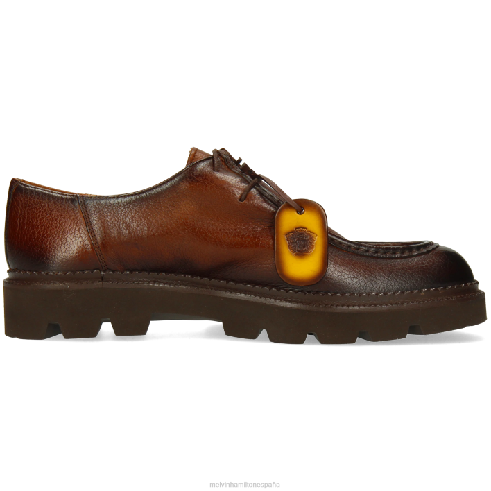 perforar 10 hombres Melvin & Hamilton marrón JRT4416 zapatos derby