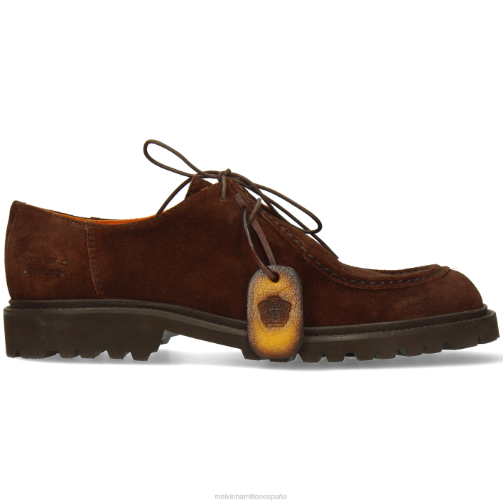 perforar 10 hombres Melvin & Hamilton marrón JRT4419 zapatos derby