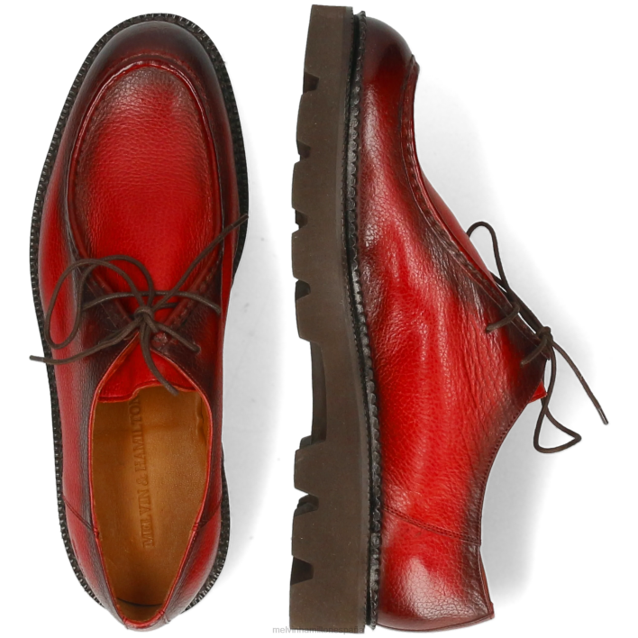 perforar 10 hombres Melvin & Hamilton naranja JRT4426 zapatos derby