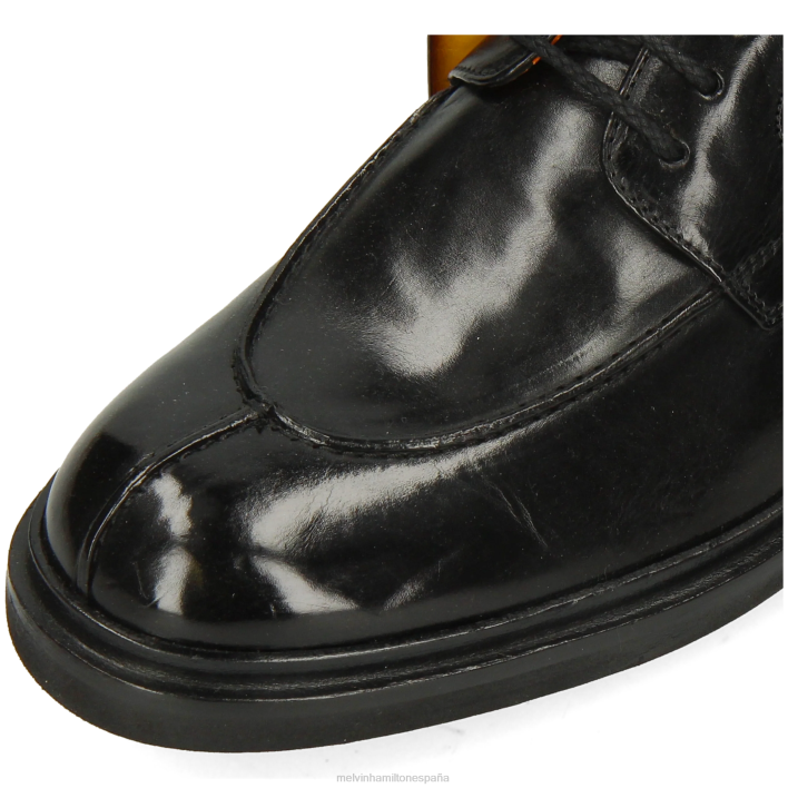 perforar 2 hombres Melvin & Hamilton negro JRT4369 zapatos derby