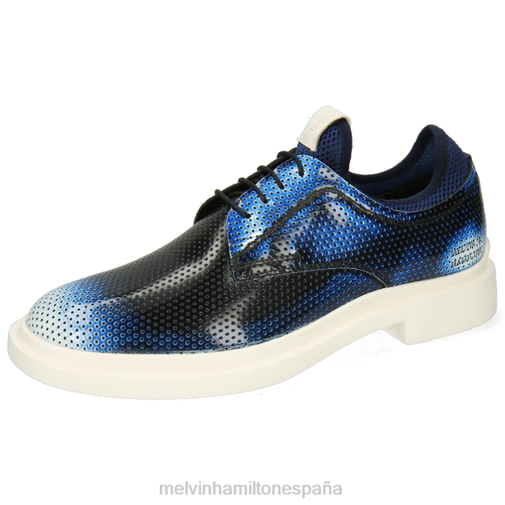 ron 1 hombres Melvin & Hamilton azul JRT4535 zapatos derby